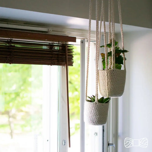 crochet plant hanger easy free pattern