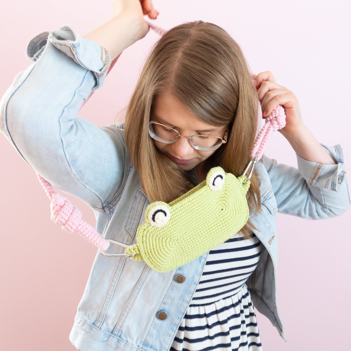 Artur the Frog bag | Crochet PDF pattern