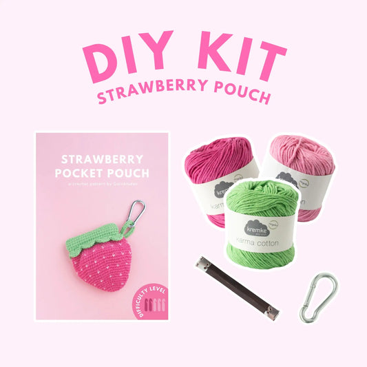 Strawberry Pocket Pouch | DIY material kit