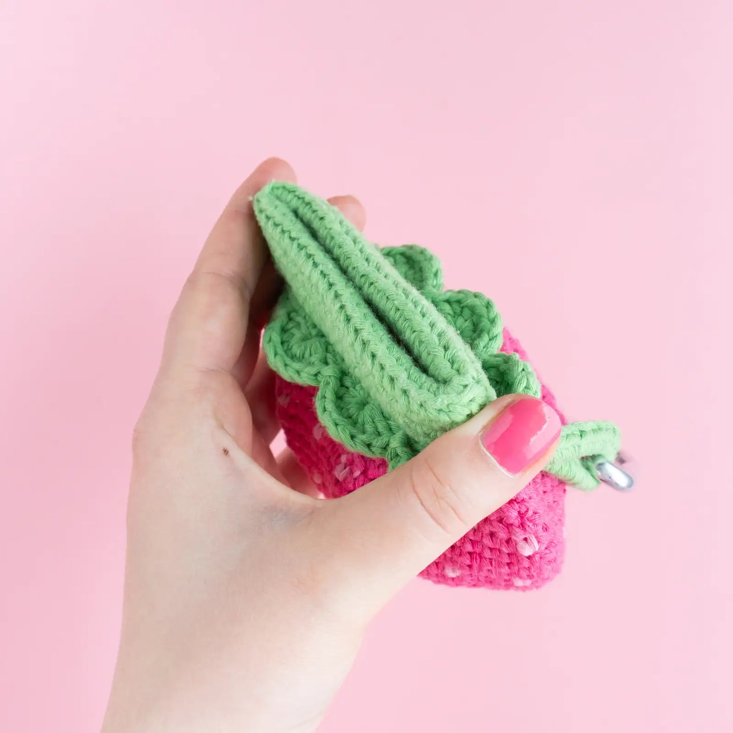 Strawberry Pocket Pouch | Crochet PDF pattern