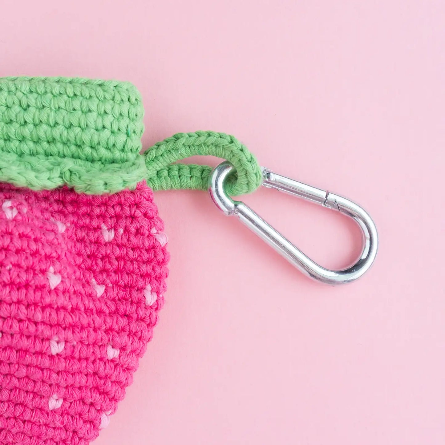 Strawberry Pocket Pouch | Crochet PDF pattern