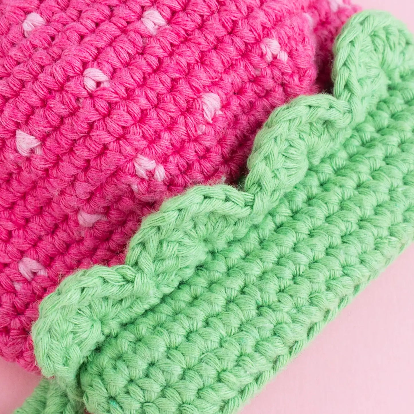 Strawberry Pocket Pouch | Crochet PDF pattern