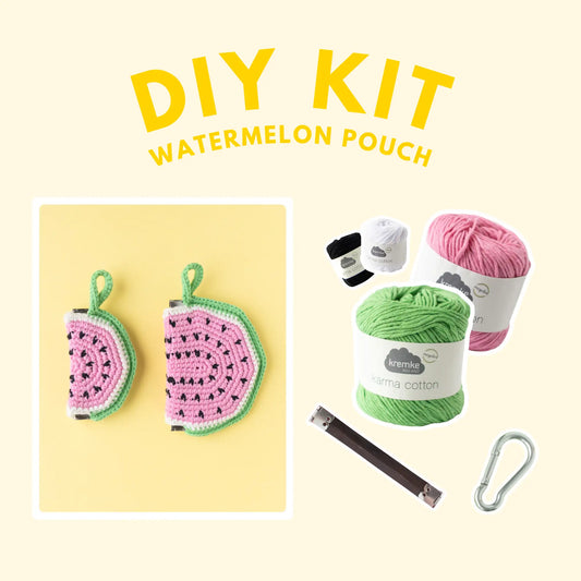 Watermelon Slice Pouch | DIY material kit