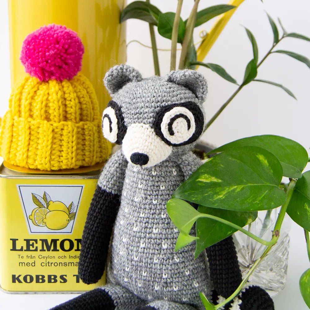 Runar the raccoon | Crochet amigurumi PDF pattern