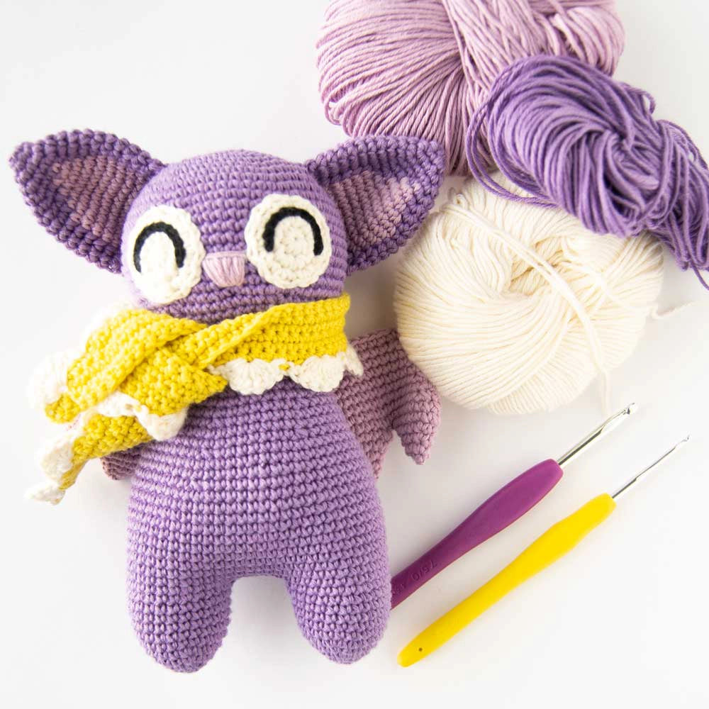 Flora the bat | crochet amigurumi PDF pattern