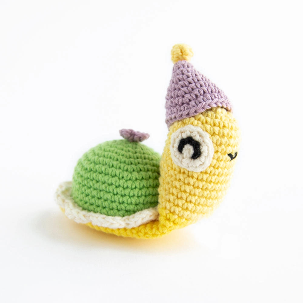 Birthday bundle (hippo, crocodile, snail) | crochet amigurumi PDF pattern