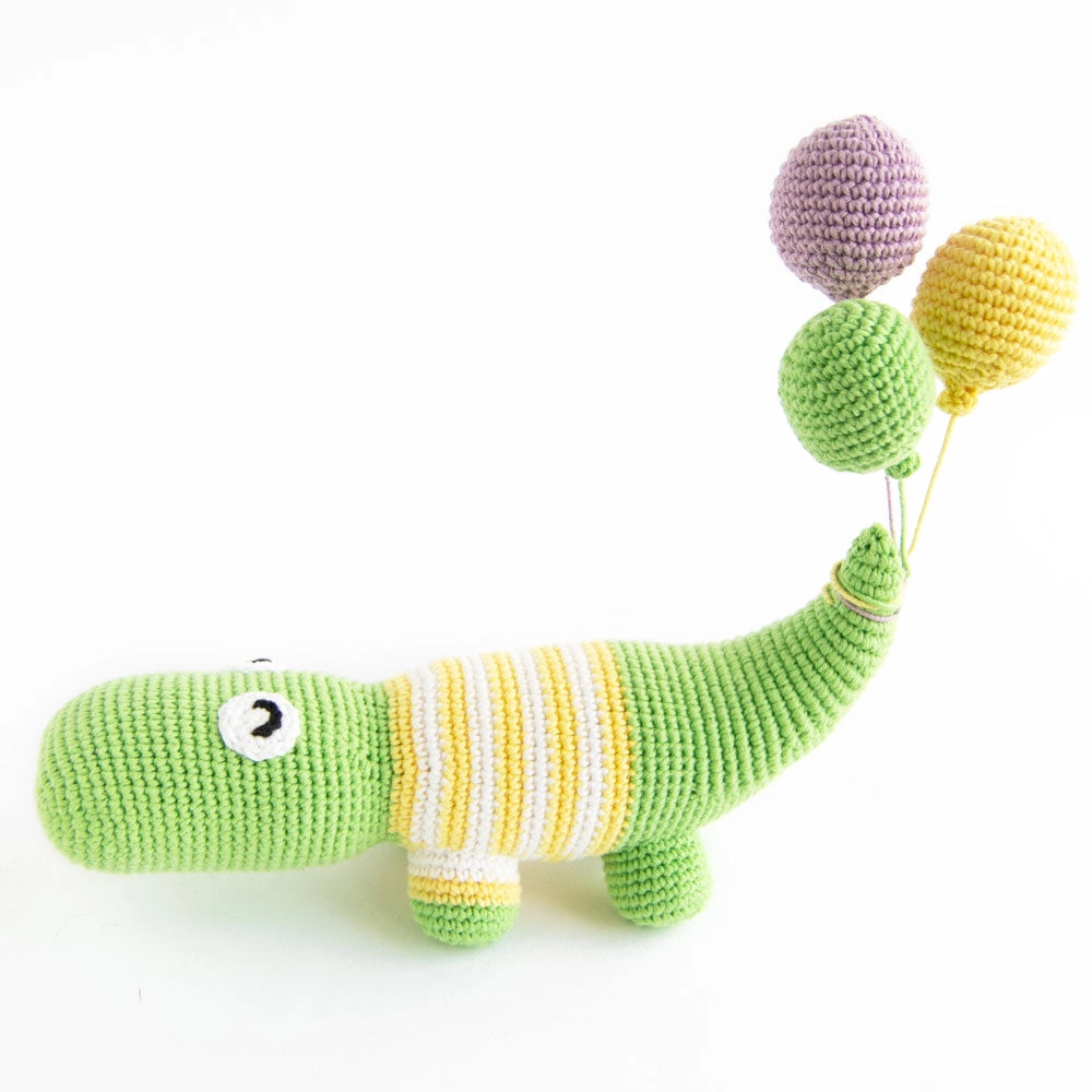 Birthday bundle (hippo, crocodile, snail) | crochet amigurumi PDF pattern