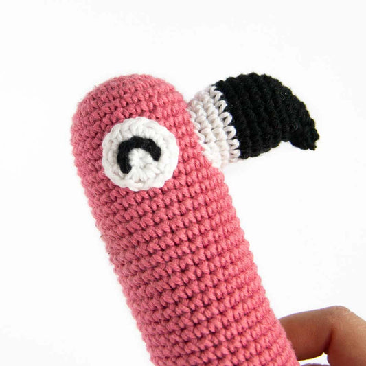Frank the flamingo | Crochet amigurumi PDF pattern