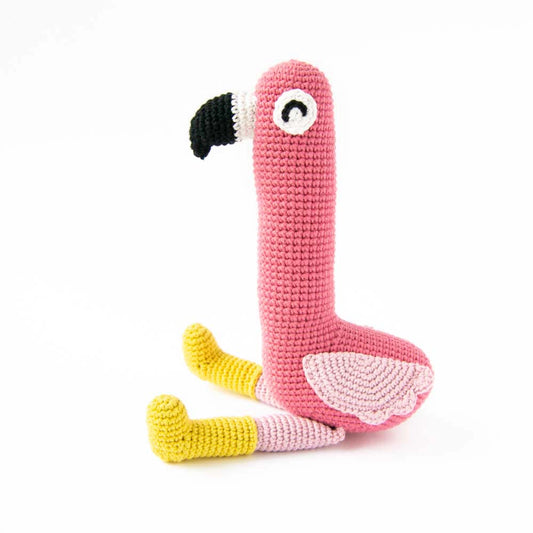 Frank the flamingo | Crochet amigurumi PDF pattern