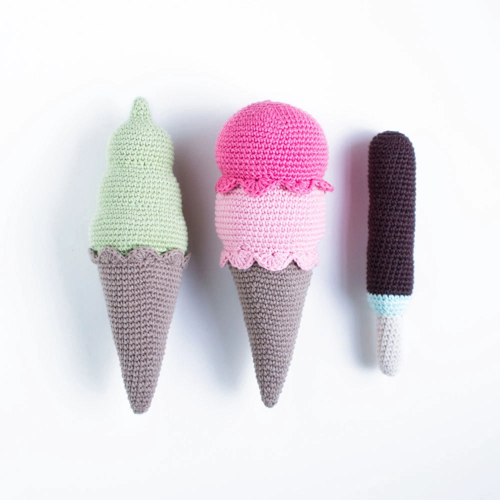 Ice cream bundle | crochet amigurumi PDF pattern