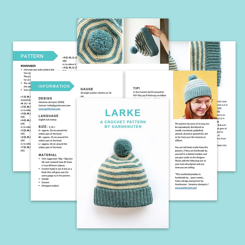 Larke beanie | crochet PDF pattern
