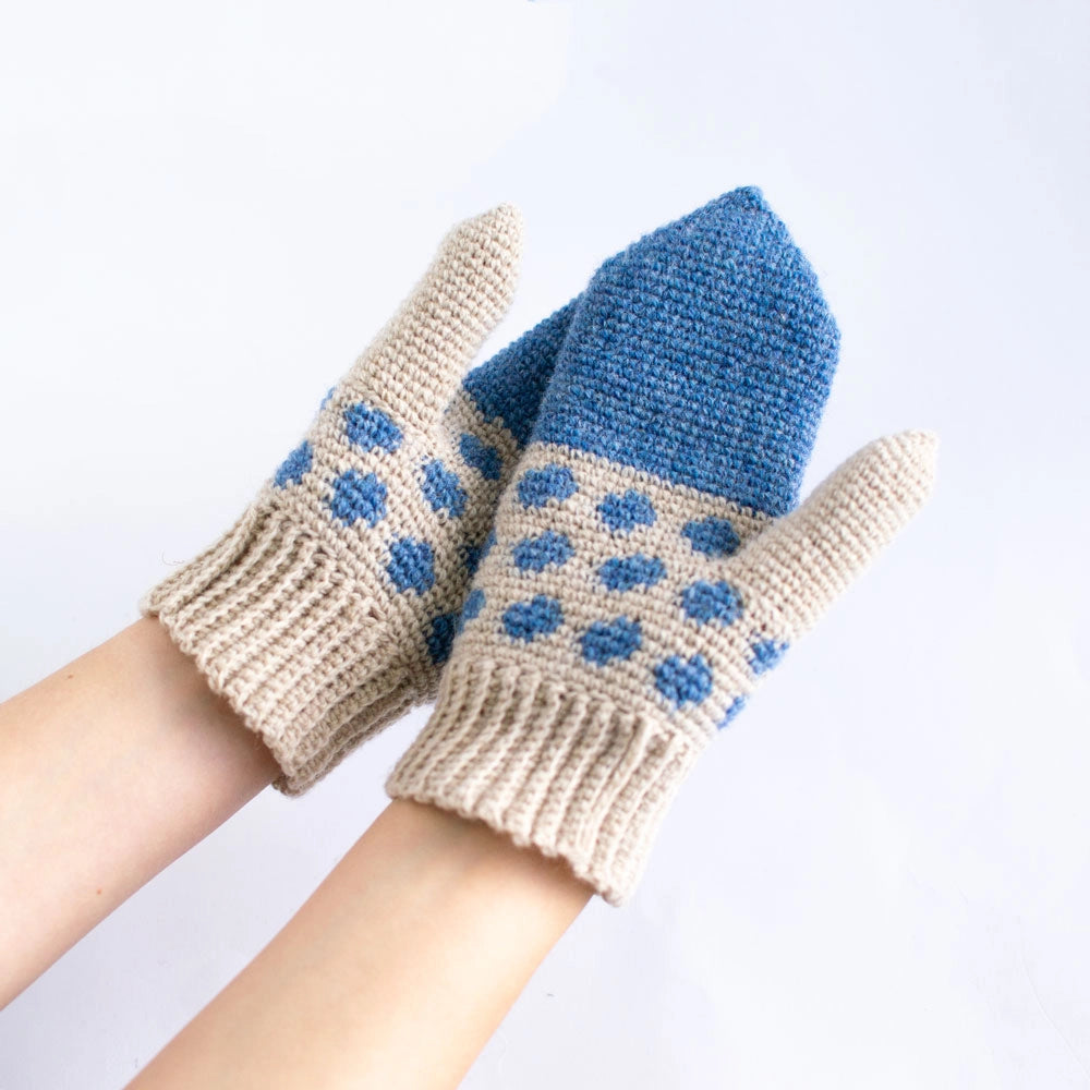Lotta mittens | Crochet PDF pattern