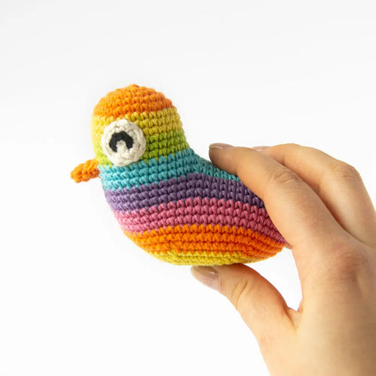 crochet rainbow amigurumi duck free pattern