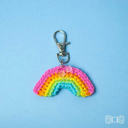 mini rainbow free crochet pattern