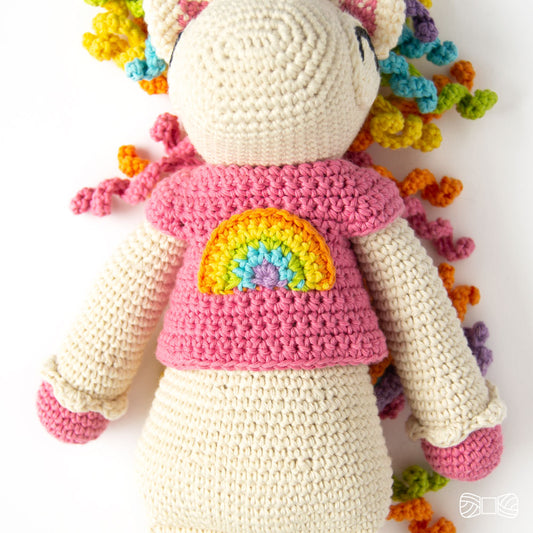 crochet rainbow t-shirt free pattern unicorn