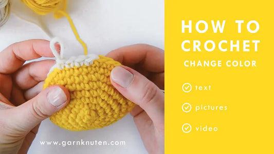 how to change color crochet single crochet