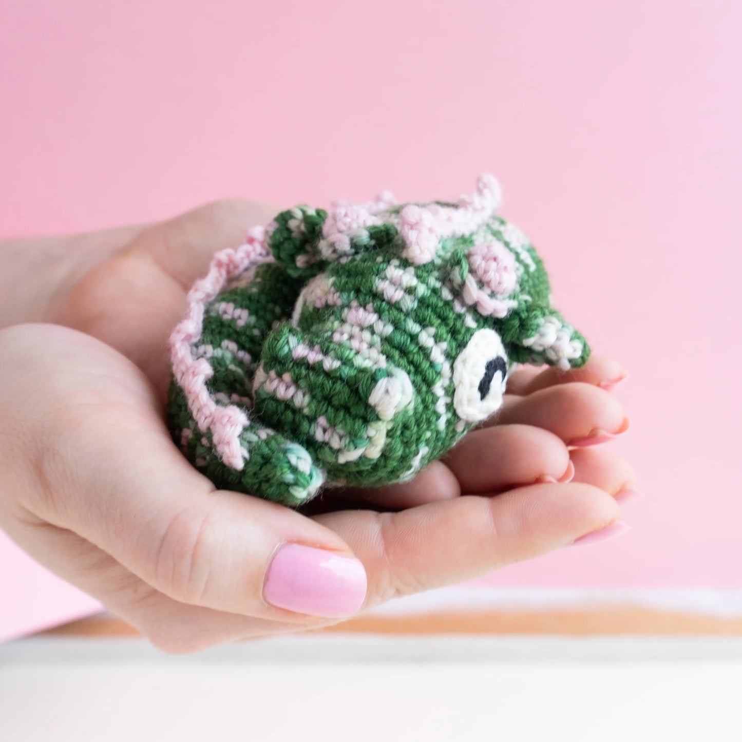 #016 Baby Emerald the Dragon | Crochet amigurumi PDF pattern