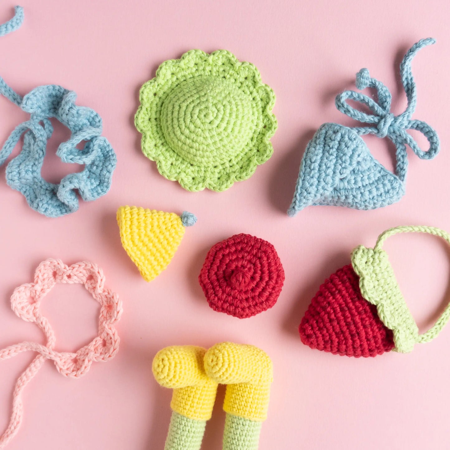 Crochet bird bag accessories