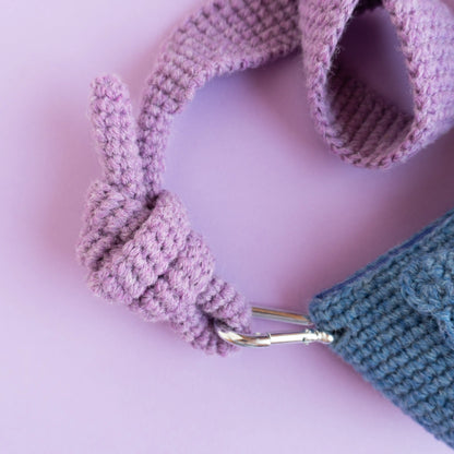 Crochet blue chicken bag pattern