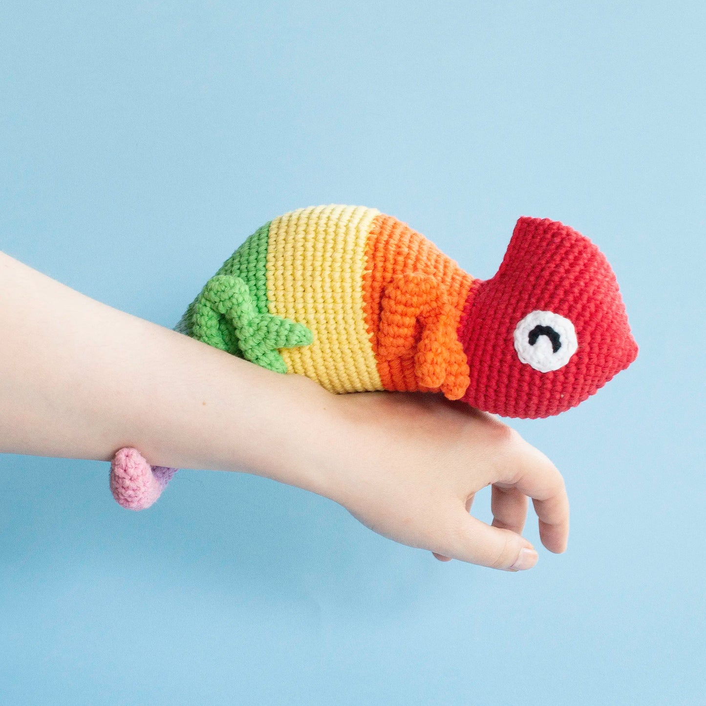 #010 Cam the Chameleon | Crochet amigurumi PDF pattern