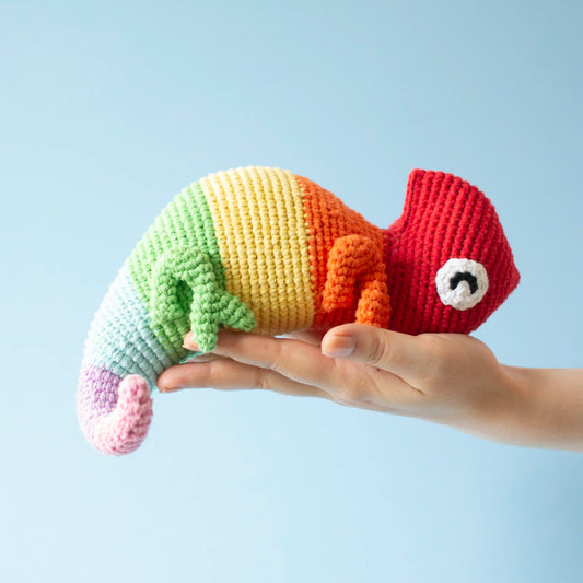 #010 Cam the Chameleon | Crochet amigurumi PDF pattern