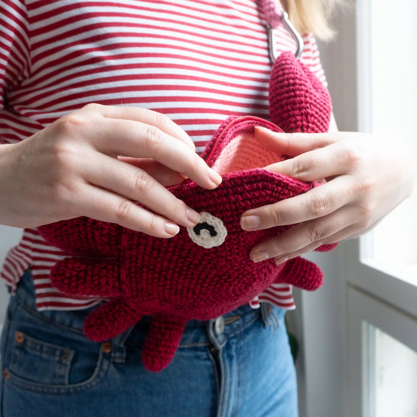 Casper the Crab bag | Crochet PDF pattern