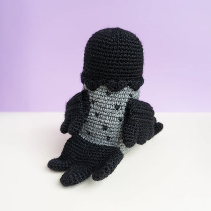 #019 Carl the Crow | Crochet hand puppet amigurumi PDF pattern