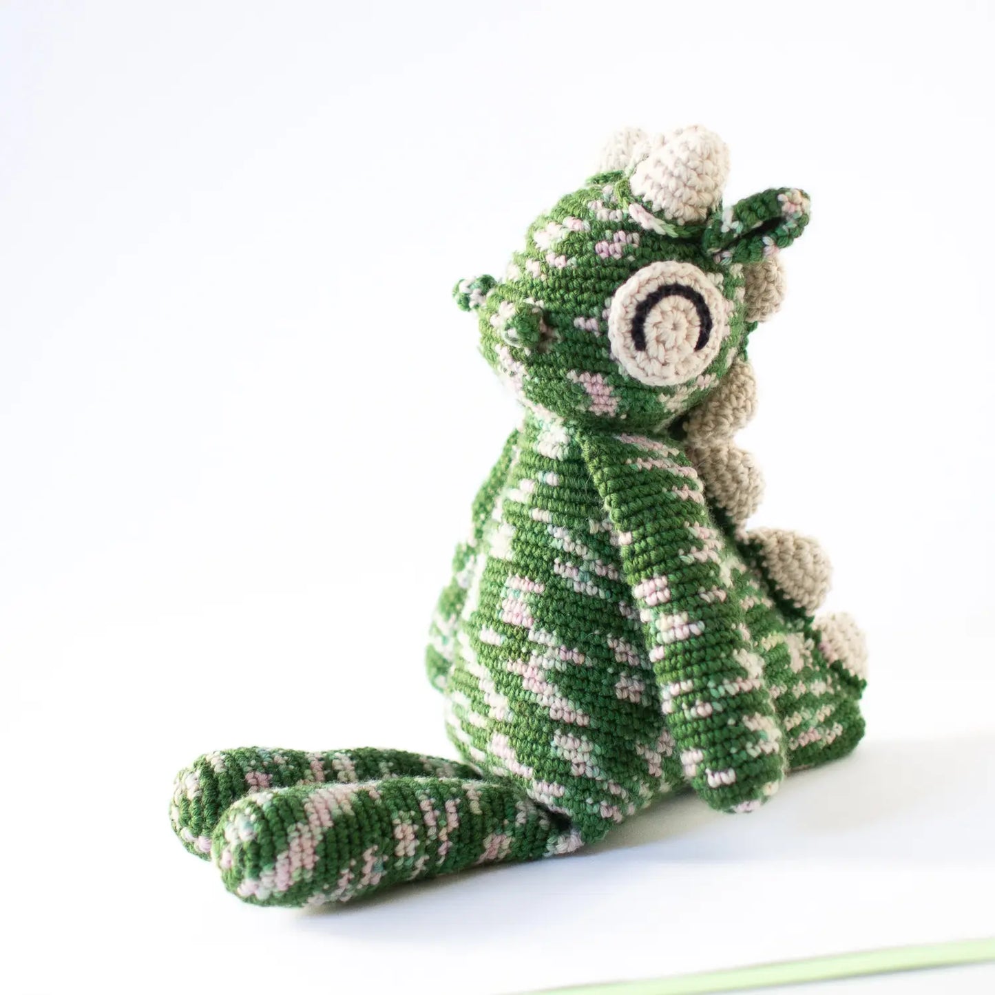 #003 Emerald the Dragon | Crochet amigurumi PDF pattern