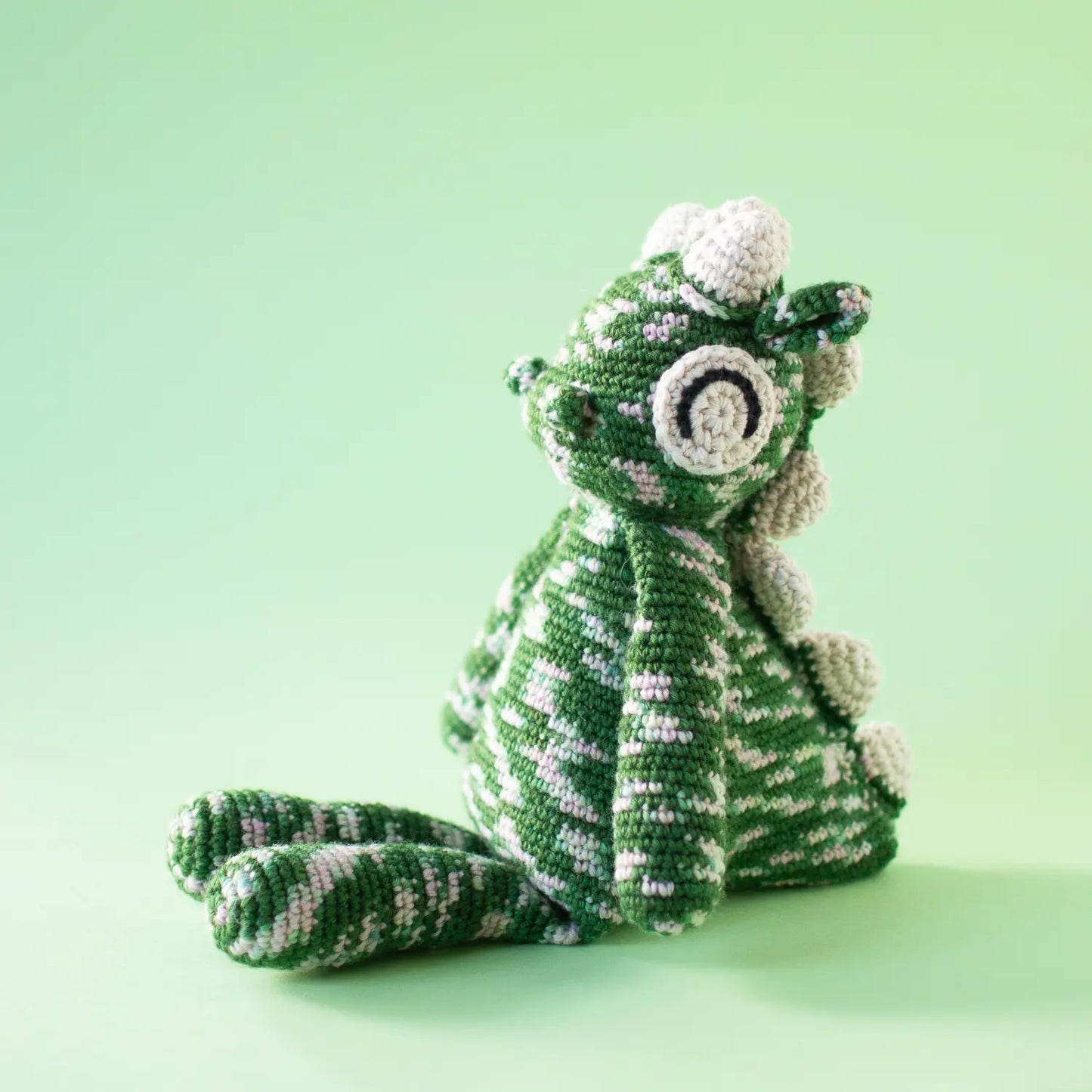 #003 Emerald the Dragon | Crochet amigurumi PDF pattern