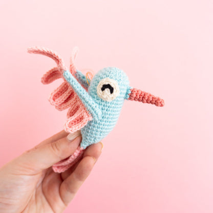 Crochet hummingbird Christmas tree decoration amigurumi