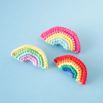 Crochet Rainbow Pin [handmade]