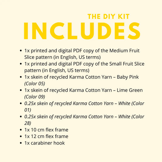 Watermelon Slice Pouch | DIY material kit