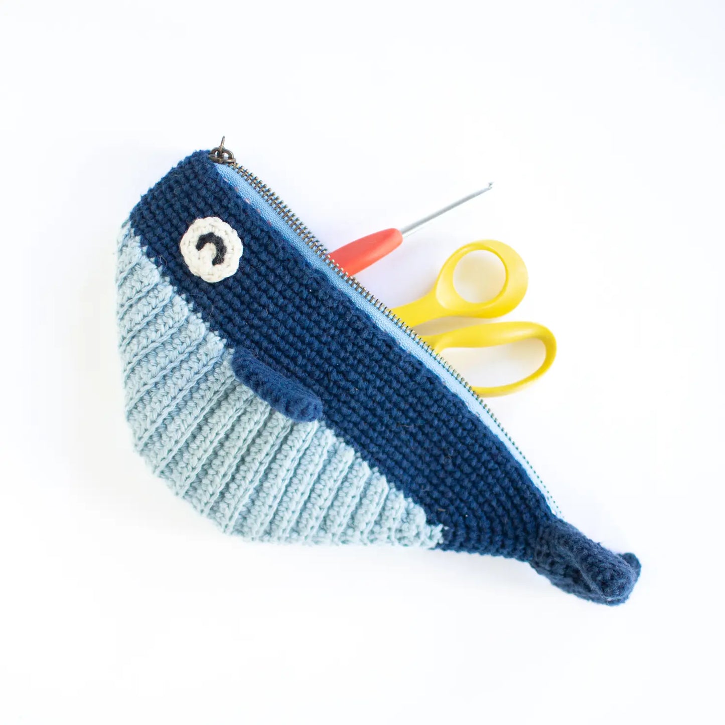 Wally the Whale bag & pouch | Crochet PDF pattern