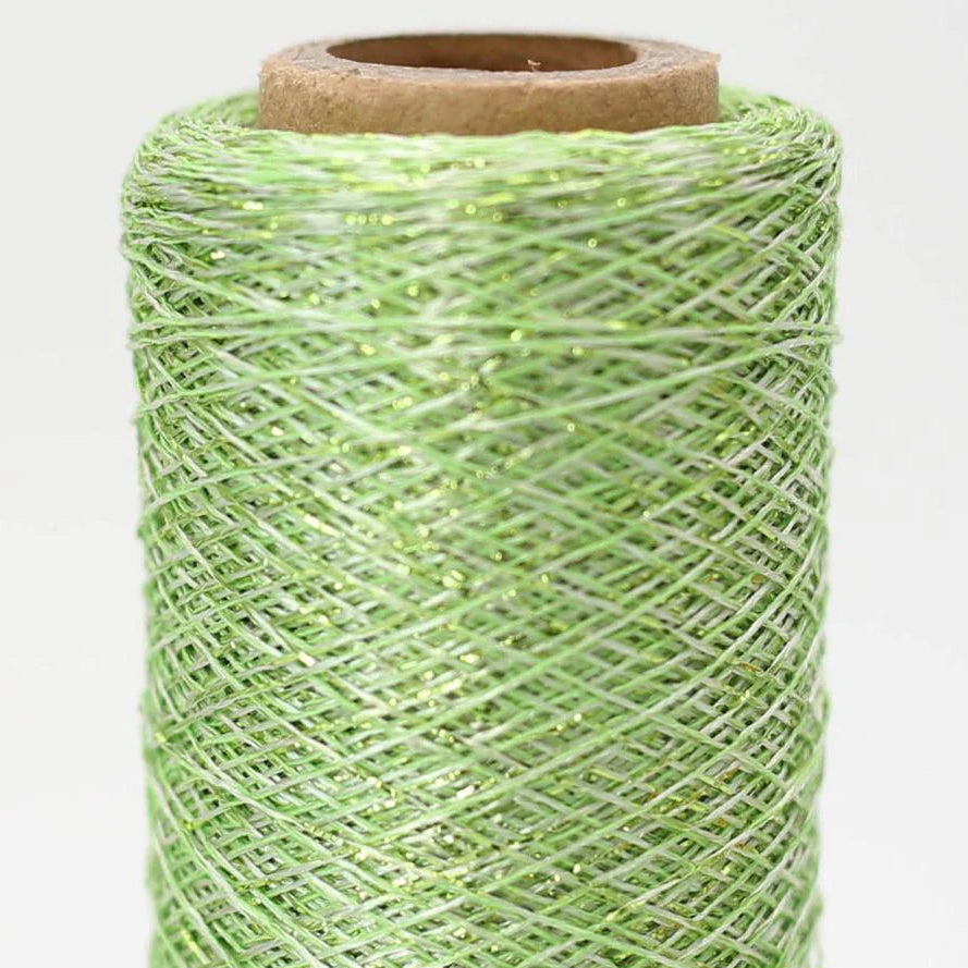 Stellaris green glitter thread yarn