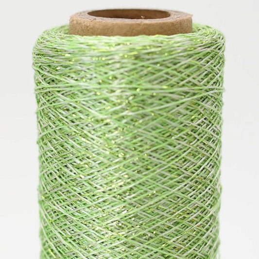 Stellaris green glitter thread yarn