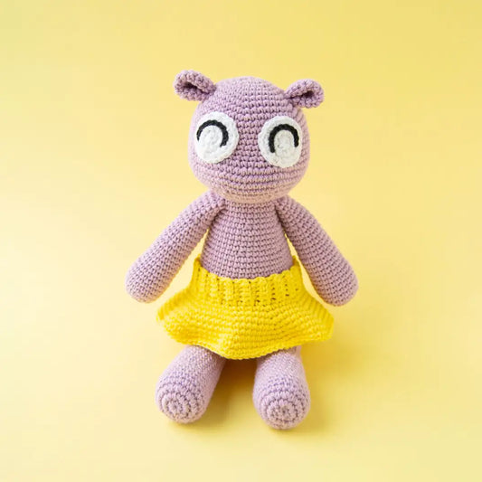 Hilda the hippo | Crochet amigurumi PDF pattern