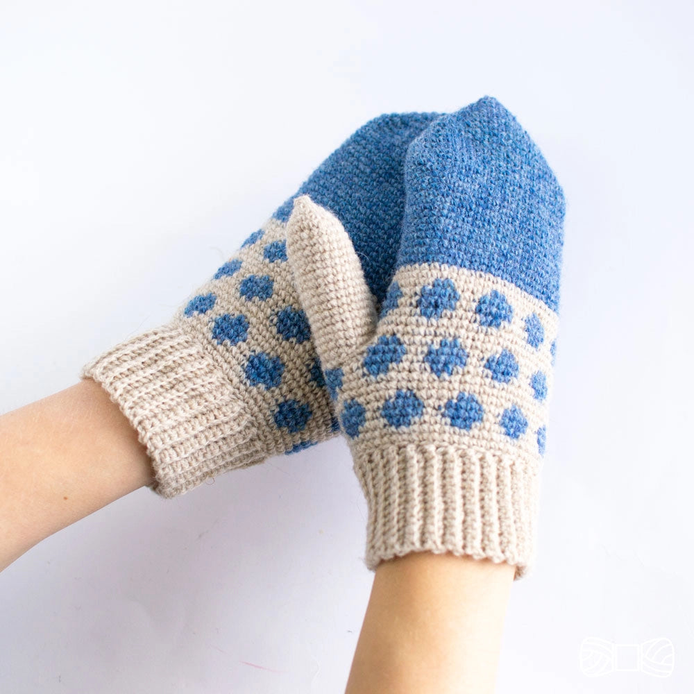 Lotta mittens | crochet PDF pattern